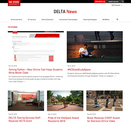 DELTA News Redesign