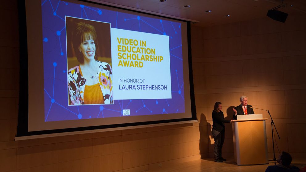 Dr. Tom Miller speaks about Laura Stephenson, during Unleash 2017.