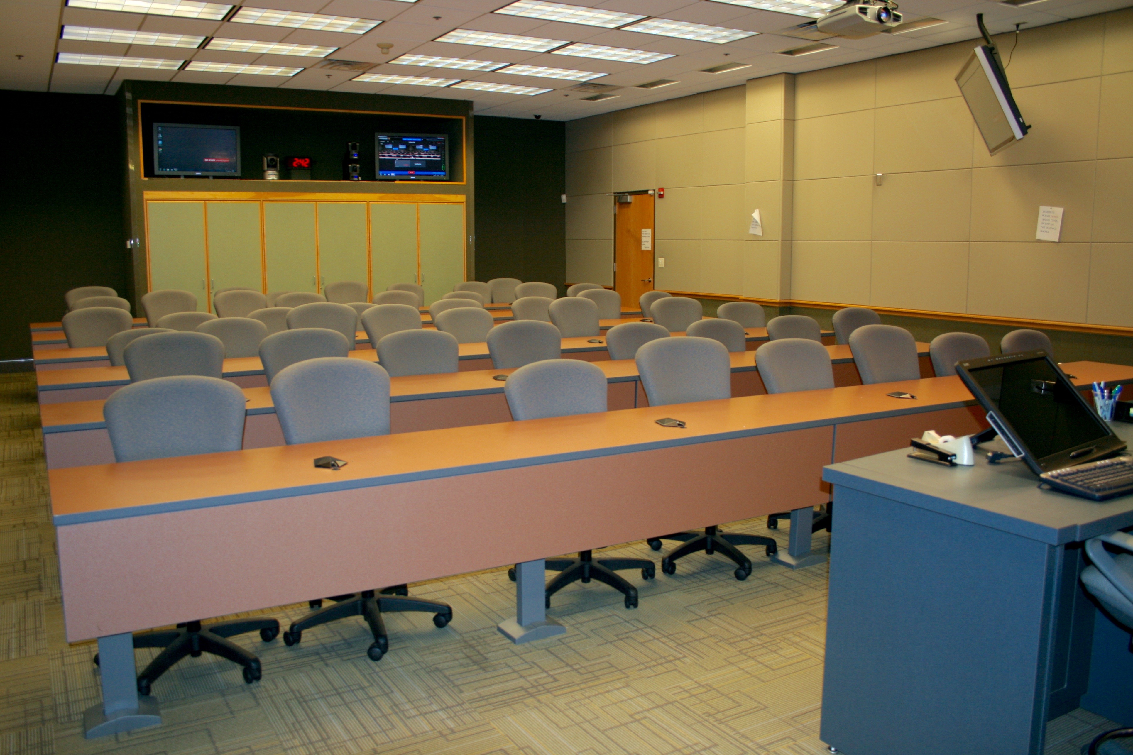 A picture of classroom seating.